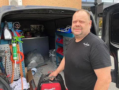 Service på värmepump i fastighet